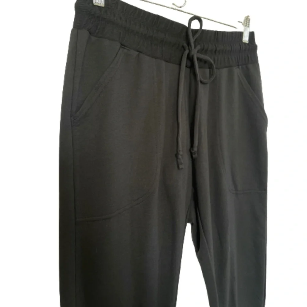 Free People Sunny Black Skinny Jogger Sweatpants